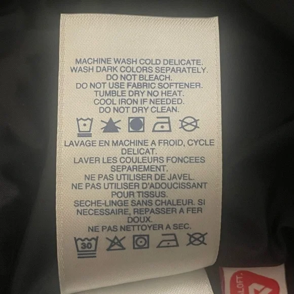 Lands End Puffer Coat Parka Womens XS Black Long PrimaLoft Quilted Fur Trim Cozy - Picture 10 of 10